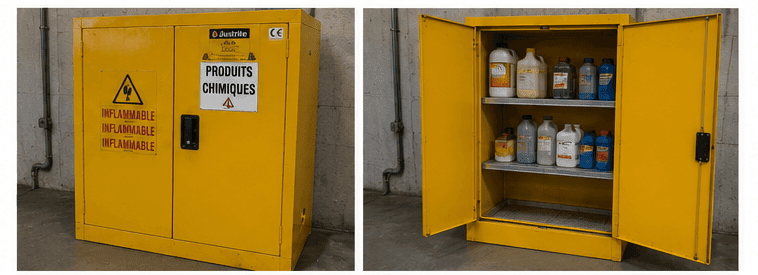 Armoire de sécurité produits chimiques
